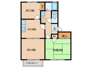 グレース北野C棟の物件間取画像